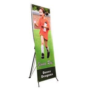 2' x 6' Heavy-weight, high gloss vinyl material (UV coated) Includes grommets for