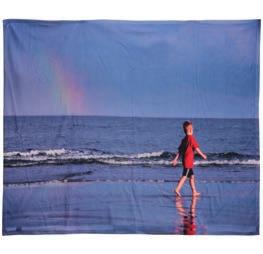 BLANKETS Soft Fleece Blankets 100% polyester Customize the entire front of the blanket Photo(s) can be displayed as single image or collage Machine washable in cold water Design templates