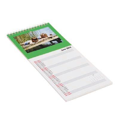CALENDARS Designer Calendar 12-month calendar Printed on 100# cover stock Photo(s) and calendar grid are on the same page Can use a pre-rendered