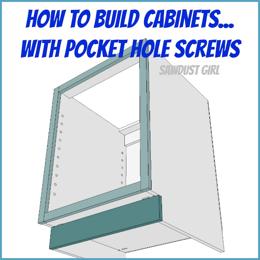 If the cabinet sides will not be visible after installation, this quick and easy method rocks! If the sides will be visible, you can still use this method.