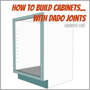 24 How to Build a Cabinet with Dado Joints The third method for building a basic cabinet requires more tools than first two methods I