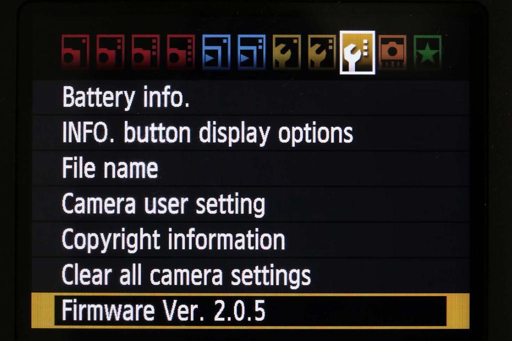 7D and the V2 firmware update The EOS 7D had it s life in the market extended in mid 2012 with a new firmware update.