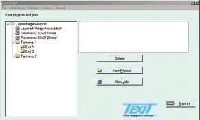 18 TEXIT 5.0 Software TEXIT Labels Software 5.0 The TEXIT Labels Software 5.0 is used for editing and printing of labels, wrap-arounds, HEATEX products and flattened, continuous heat shrink tubing.