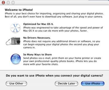 4. Within iphoto, click the