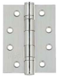 Butt Hinges Standard hinge StarTec With fixed pin Knuckle with two ball bearings Suitable for DIN left and right hand ANSI drilling pattern Knuckle: Ø11 mm Material thickness: 2 mm Ø Height a in
