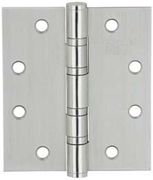 Butt Hinges Standard hinge StarTec Height a in mm/inch Width b in mm/inch With fixed pin Knuckle with two ball bearings Suitable for DIN left and right hand ANSI drilling pattern Knuckle: Ø14 mm