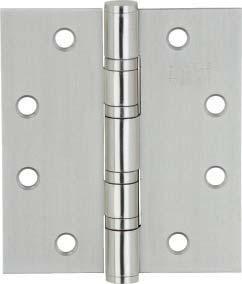 Butt Hinges Standard hinge StarTec Heavy duty hinge StarTec With fixed pin Knuckle with four ball bearings Suitable for DIN left and right hand ANSI drilling pattern Knuckle: Ø16 mm Material
