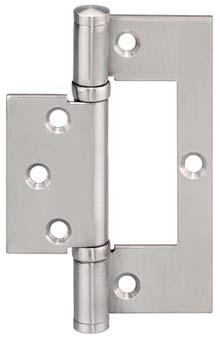 Butt Hinges Standard hinge StarTec With fixed pin Knuckle with two ball bearings Suitable for DIN left and right hand Knuckle: Ø12 mm Material thickness: 2.