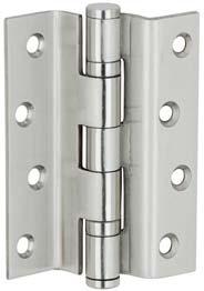 Butt Hinges Standard hinge StarTec For rebated doors With fixed pin Knuckle with two ball bearings Suitable for DIN left and right hand Knuckle: Ø14 mm Material thickness: mm Ø Height a in