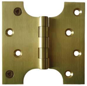 80 Parliament hinge StarTec Suitable for lightweight application only Short hinge knuckle not usable for excessive load or extra wide doors Stainless steel pin Knuckle: Ø1 mm Material