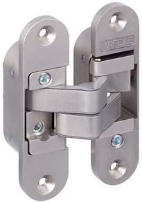 Concealed Hinges Concealed mortise hinge StarTec For concealed mounting Max. opening angle 180º Max. door height: 2,000 mm Max. door width: 1,000 mm Min.