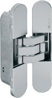 Concealed Hinges Concealed mortise hinge StarTec For concealed mounting Max. opening angle 180º Min. door thickness: 40 mm Max.