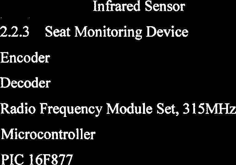 Set, 315MHz Microcontroller PIC 16F877 2.