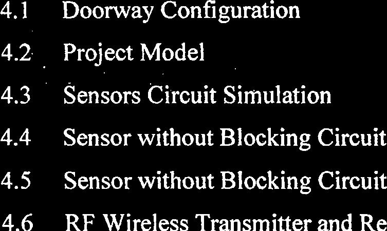 9 Flow chart of Encode and Decode 4.1 Doorway Configuration 4.2 Project Model 4.