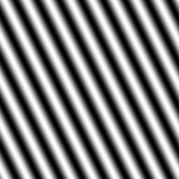 Toate liniile de acest fel sunt simetrice în raport cu mijlocul (centrul imaginii). a) b) c) d) Fig. 9.5 Transformate Fourier ale imaginilor cu unde sinusoidale a) şi c).