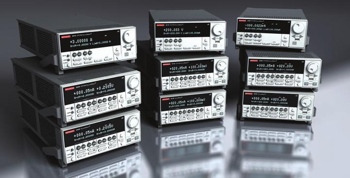 Series 600B Tightly integrated, 4-quadrant voltage/current source and measure instruments offer best in class performance with 6½-digit resolution Family of models offer industry s widest dynamic