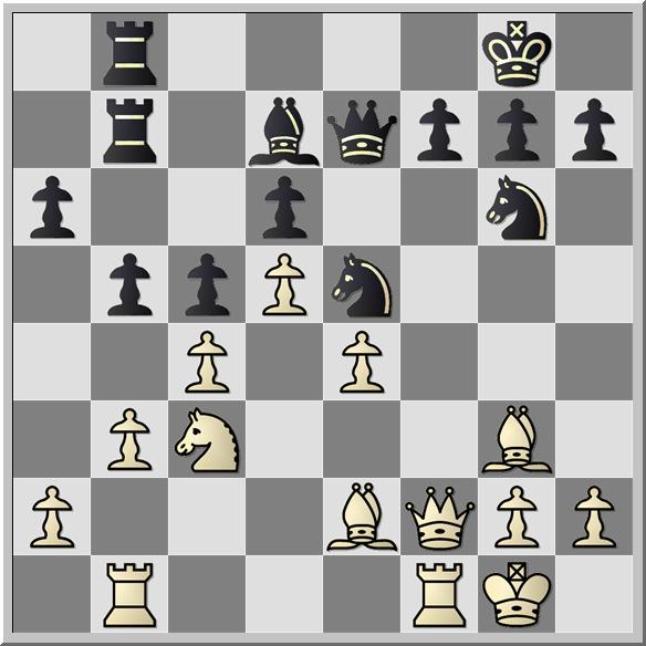 After...Nh8, it seemed White was having trouble coming up with something productive to do. Finally he decides to bring his remaining knight to e3 and then jump to f5.