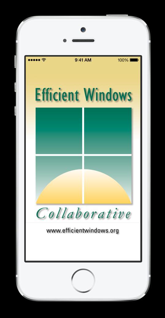 New Mobile App Window Selection Tool Features: New & Replacement Windows 20 Generic Windows Annual Energy Costs Meet