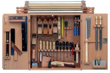 steamed beech; easy to grab an individual tool Stable construction;