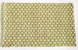 Knotted Jute & Bleached Jute Mats 100% Jute fiber mat is durable with a unique knotted
