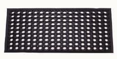 Rubber Scraper Mat This fine quality extra heavy weight rubber mat has exceptional dirt trapping properties.