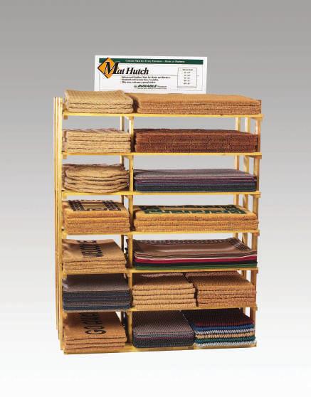 . In a space 42 wide by 30 deep, we offer a unique selection of 12 different mats.