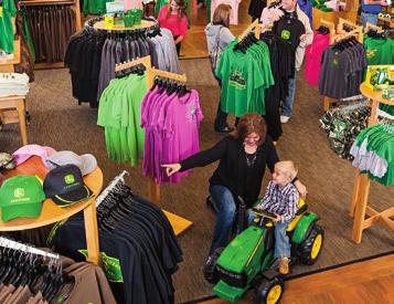 John Deere Factory Tours John Deere Store For people who love: shopping, green. Don t miss your opportunity to take a bit of John Deere home with you.