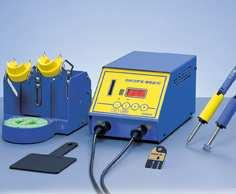 Soldering Station Soldering station with two irons (Two-iron type of HAKKO FX-951) Two different soldering iron tips selected according to component sizes can be simultaneously used.