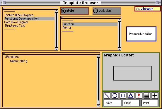 Figure 3: The Template Browser of The Viewer. Template names are shown in the top-left hand corner of the window.