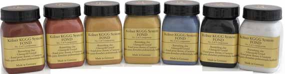 Kölner Fond The Fond is a water-based, one-layer gilders clay, which replaces the Gesso and bole/poliment layers of the traditional system.
