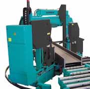 050 800 mm Vertical saw in robust twin-column construction Single, layer and bundle cuts Excellent band life and the best cutting quality due to an inclined saw band High cutting performance due to a