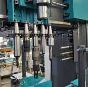 Tool Change Unit Automatic tool change on all drilling units for the most common tool sizes (magazine capacity 3 x 5) Linear tool magazine positioned directly alongside the drilling axes Tool change