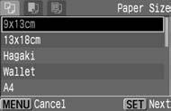 Select [Paper Settings]. Turn the < > dial to select [Paper Settings], then press < >. s The Paper Settings screen will appear.