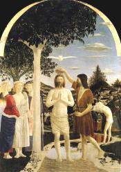panel, 167 x 116 cm, National Gallery, London Baptism