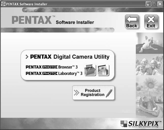 8 4 Click [PENTAX Digital Camera Utility].