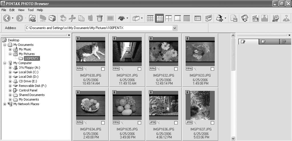 31 Viewing Images Display the images saved on your computer in the Preview pane or Main image view window.