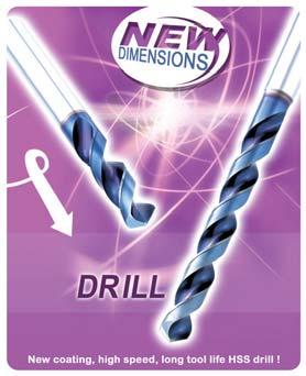 STAINLESS STEEL Drilling Solutions for Stainless Steel NEXUS-GDR / GDS Next Generation HSS-EV3 Drill Series HSS drills with OSG s WD1 TM coating technology allowing for both high speed and long tool