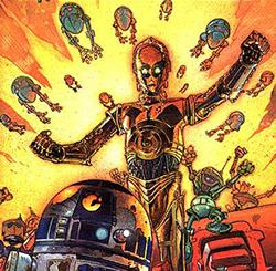 Droids, Droids, Droids By Rodney Thompson When we revamped the rules for droids for the Star Wars Roleplaying Game Saga Edition, one of our primary goals was to make it easier to play heroic droid
