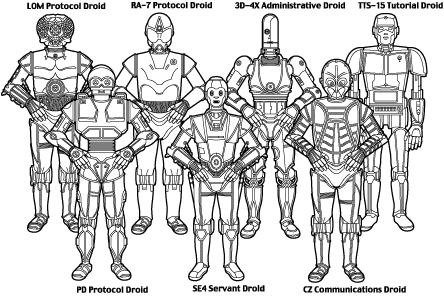 Players who want to run heroic droids might wish to choose an iconic droid type.