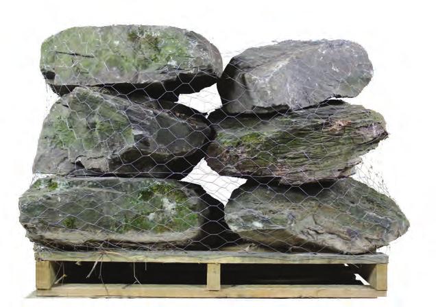 Landscape Boulders Landscape boulders are typically 18-24 in diameter, packaged on a pallet, and wired.