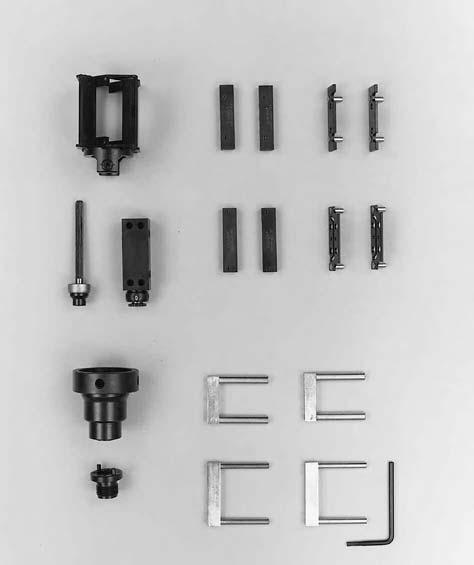 MPS-3105 MPS-M3125 MPS-3125 MPS-3130 Hone Head Assembly includes: Body Gear (Not shown) Pins (Not shown) Inner Feed Assembly (Not shown) Master Stoneholder Set (2 per set) 86,4-111,8 mm (3.4"-4.