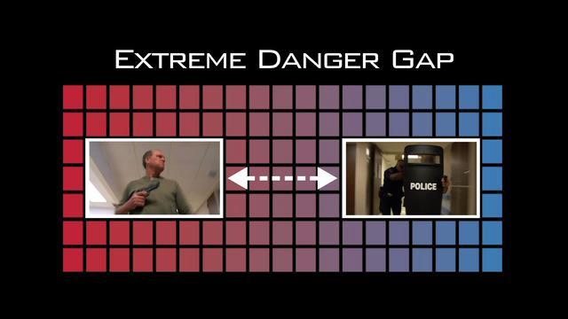 Extreme Danger Gap The interval between the onset of violence and the arrival of