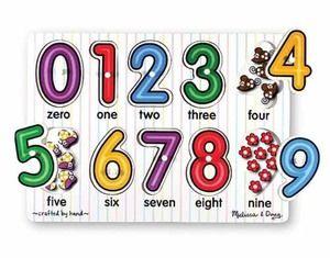 Number s Numbers Sound Wooden This wooden, 21-piece puzzle pronounces the name of each number when its piece is placed correctly in the puzzle board!
