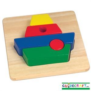 Each 8 1/2" x 11" puzzle includes a removable pattern that provides 2 levels of difficulty Ages 18 months+.