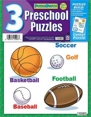These 4 to 6-piece inlaid puzzles offer educational fun and are sold as a 3-pak. Set includes pear, grape and watermelon puzzles. Ages 1 1/2 to 3. 0402348E $3.