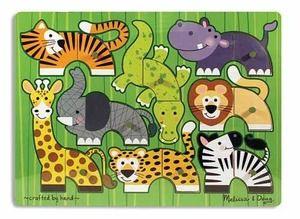 Wooden s Zoo Animals Sound Wooden Listen to the voices of eight favorite wild animals when the puzzle pieces are correctly placed in the puzzle board!