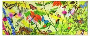 0562809E This beautifully illustrated 24-piece cardboard puzzle offers children an enlightening view of a bountiful garden full of insects!