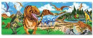 Cardboard s Land of Dinosaurs Floor The dramatic, detailed dinosaurs on this cardboard floor puzzle may be long extinct, but these 48 puzzle pieces will surely last for ages!