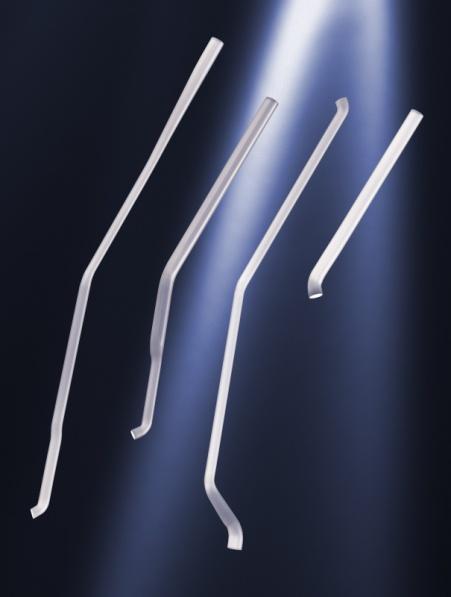 The straight rod can be angled in different shapes, realizing 2D as well as 3D configurations.