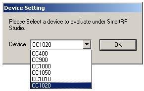 3 Overview of SmartRF Studio 3.1 Starting Smart RF Studio When starting the program a start-up splash-bitmap first appears. This gives the user information of the version of SmartRF Studio.